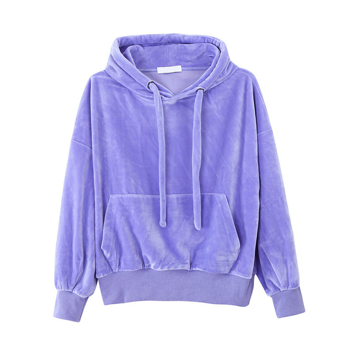 Velvet Loose Hoodie