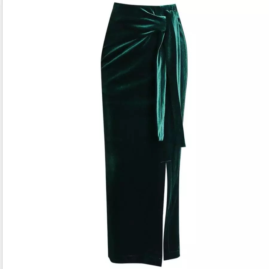 Velvet Long Skirt