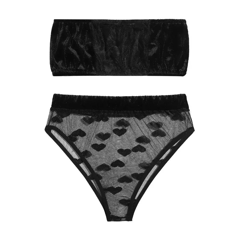 Transparent Velvet Lingerie