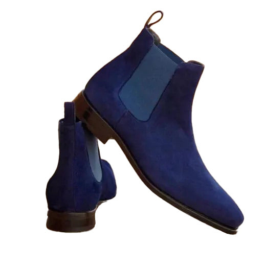Blue Chelsea Boots