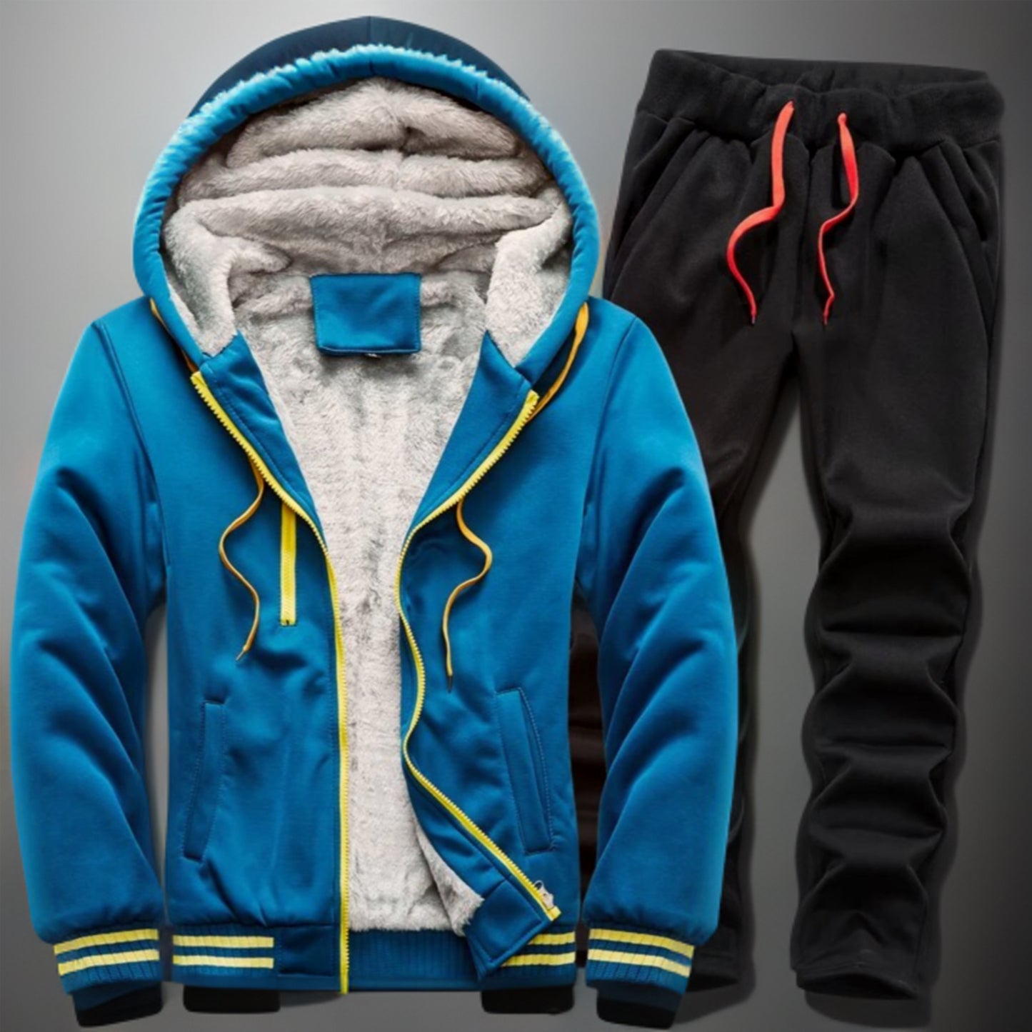 Velvet Hoodie and Sweatpants