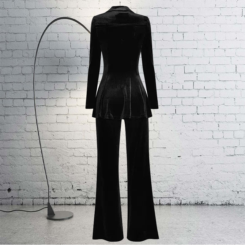 Black Velvet Women's Suit