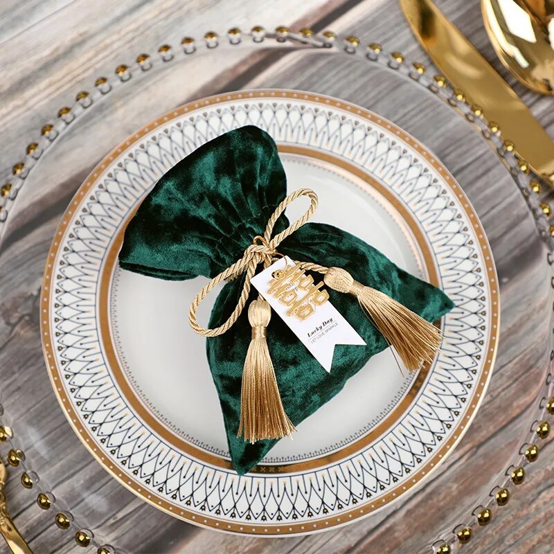 20 Piece Velvet & Silk Bag Drawstring Bag