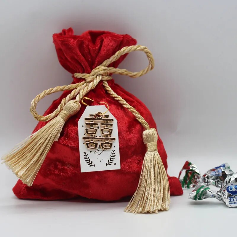 50 Piece Velvet & Silk Bag Drawstring Bag