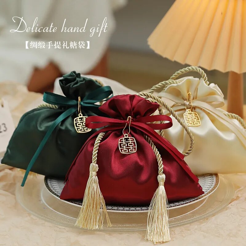 20 Piece Velvet & Silk Bag Drawstring Bag