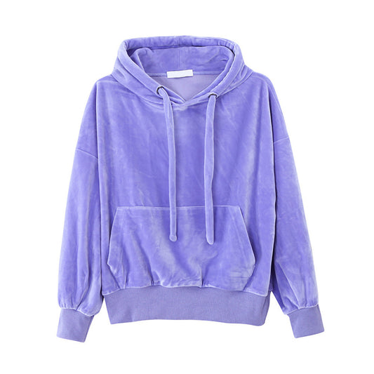 Velvet Loose Hoodie