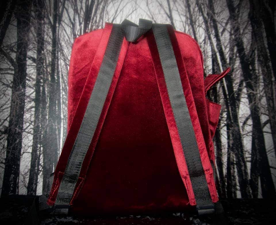 Large Velvet Backpack