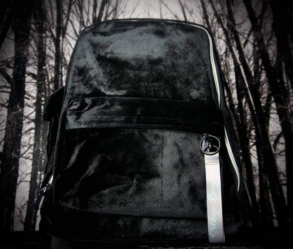 Large Velvet Backpack