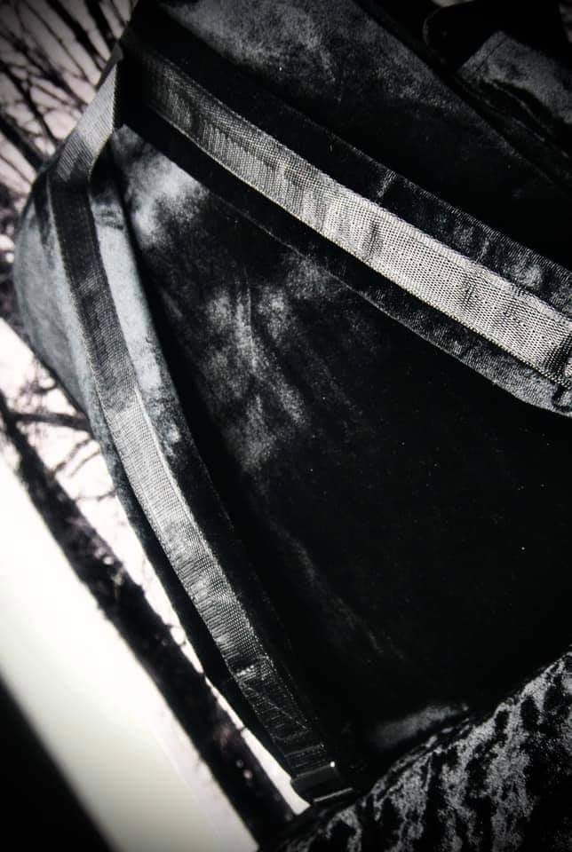 Large Velvet Backpack