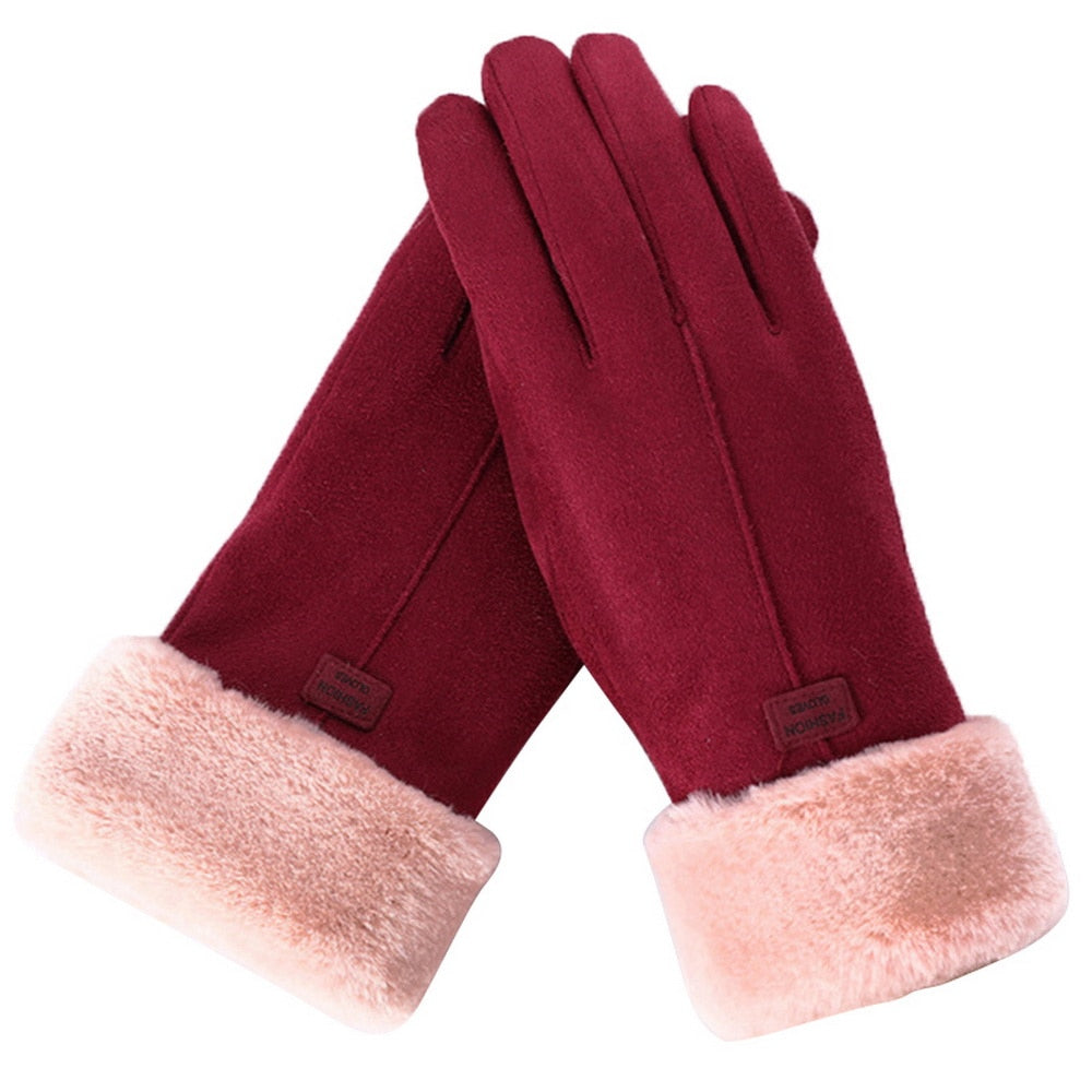 Plush Velvet Gloves