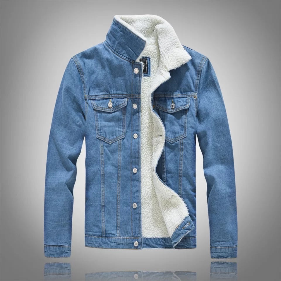 Fleece Denim Jacket