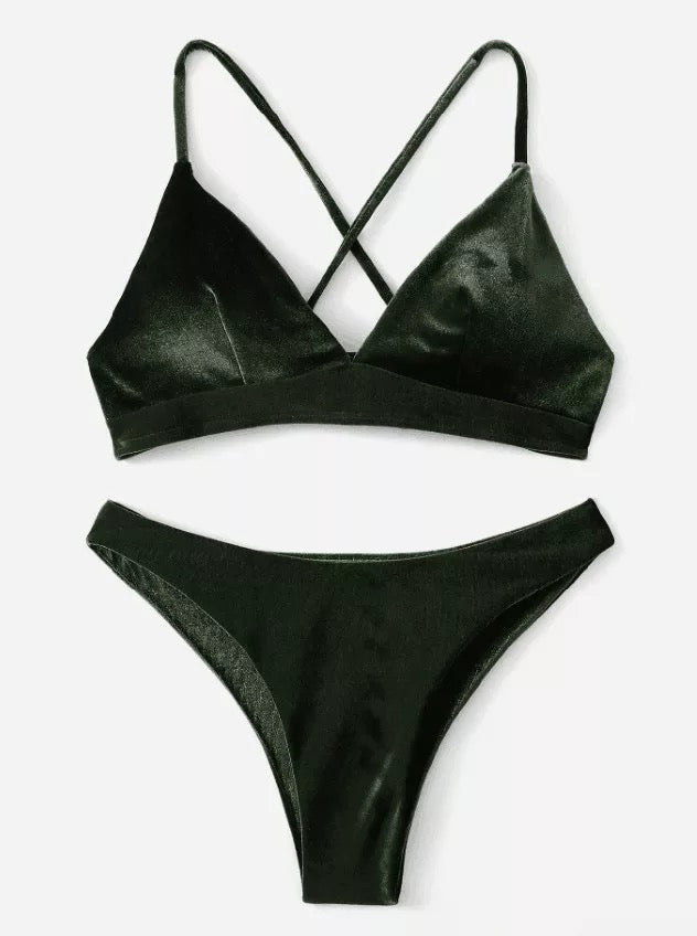 Velvet Two Piece Swim Suit