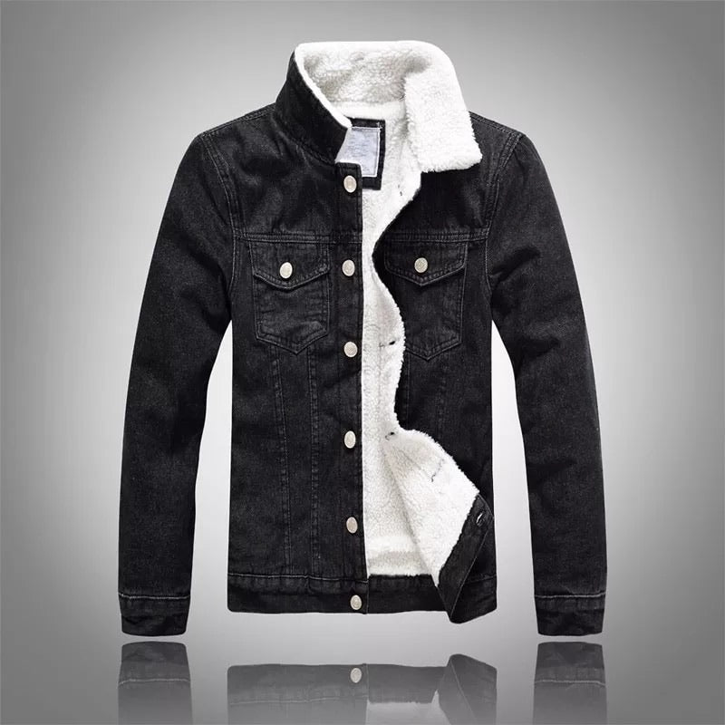 Fleece Denim Jacket