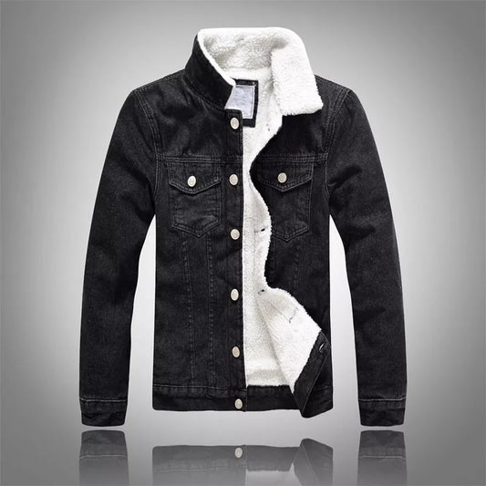 Fleece Denim Jacket