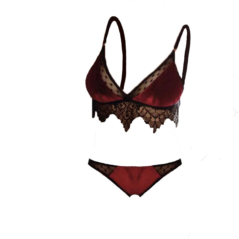 Velvet Bra & Panties