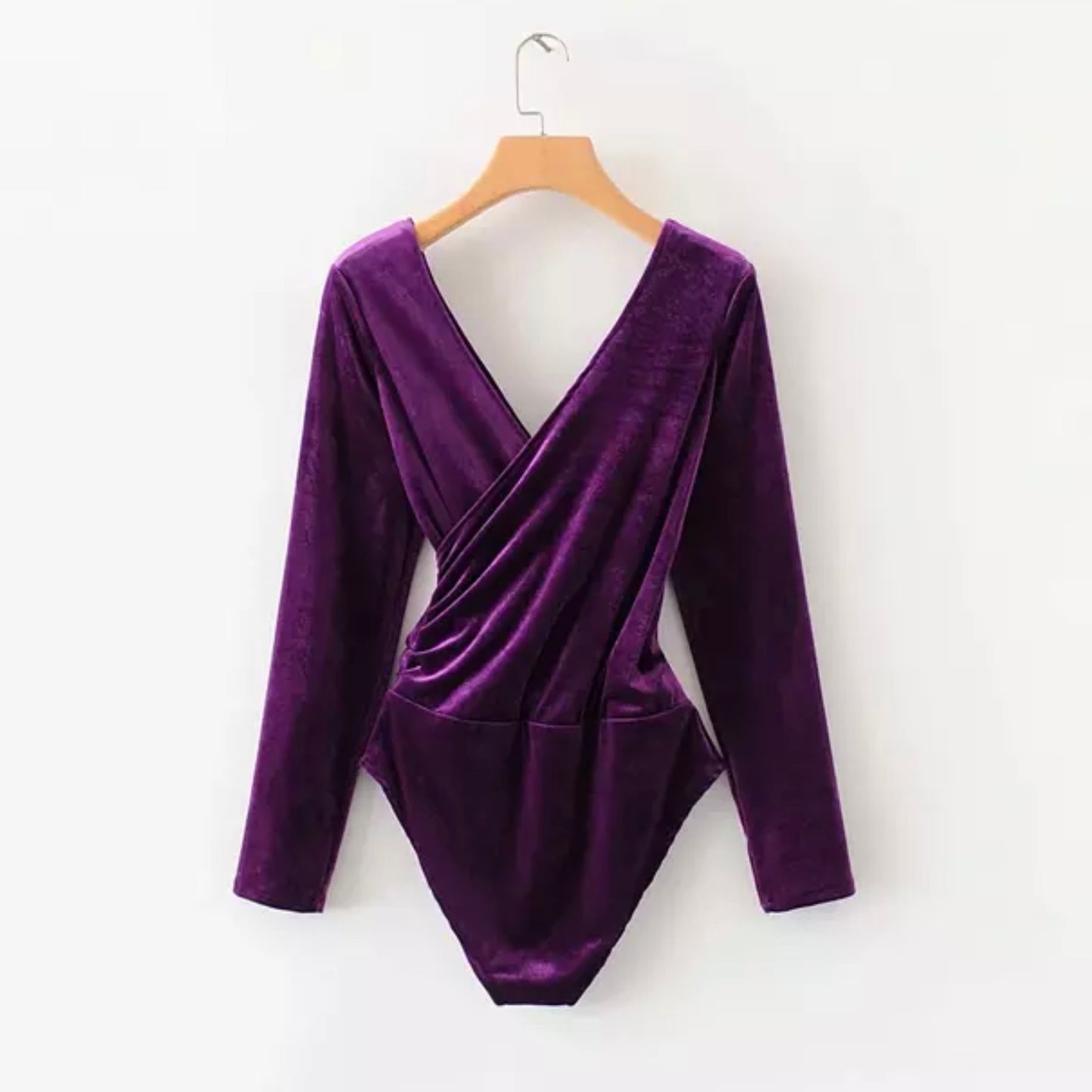 Velvet Backless Bodysuit