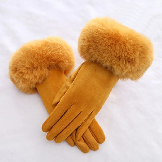 Puffy Velvet Gloves