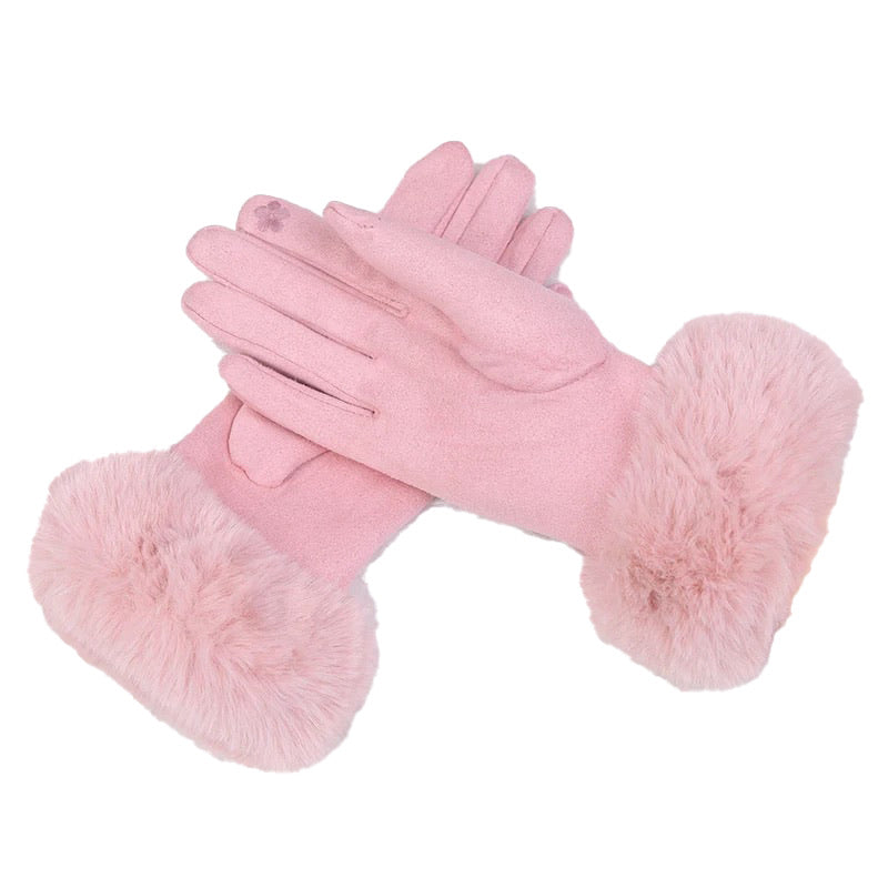 Puffy Velvet Gloves
