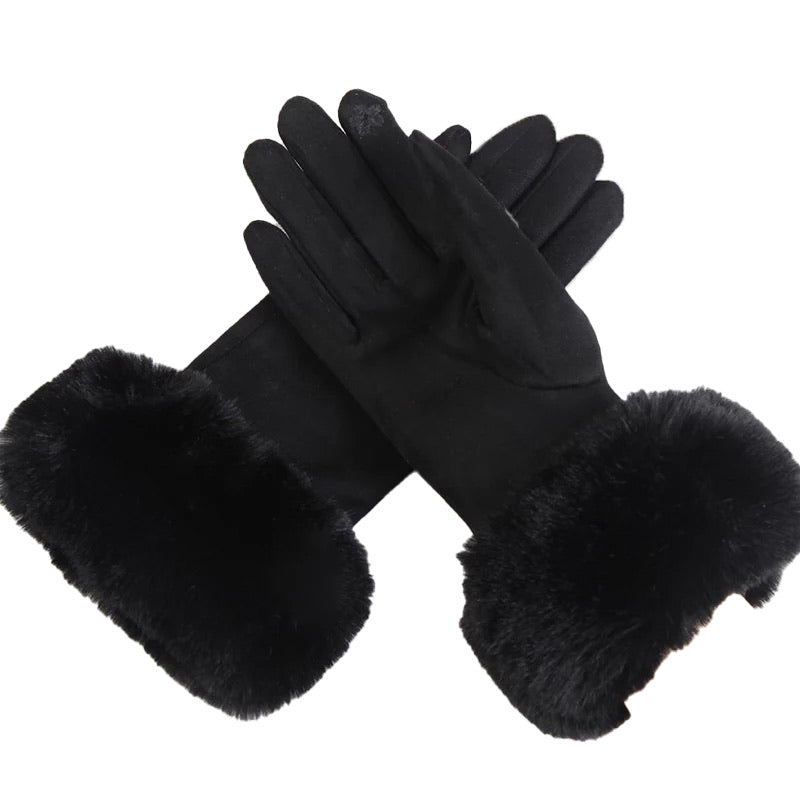 Puffy Velvet Gloves