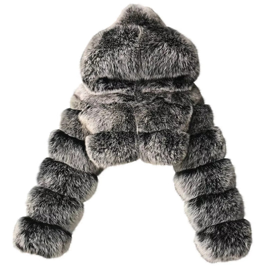 Plush Cropped Hoodie