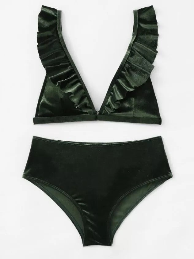 Velvet Two Piece Swim Suit