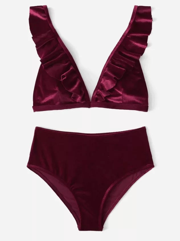 Velvet Two Piece Swim Suit