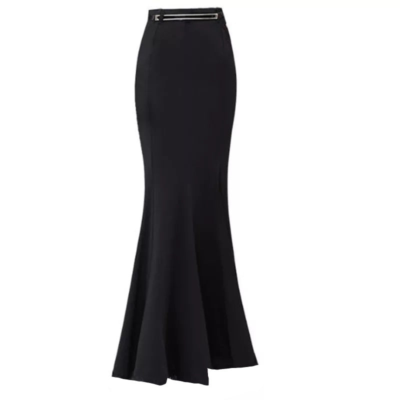 Long Velvet Mermaid Skirt