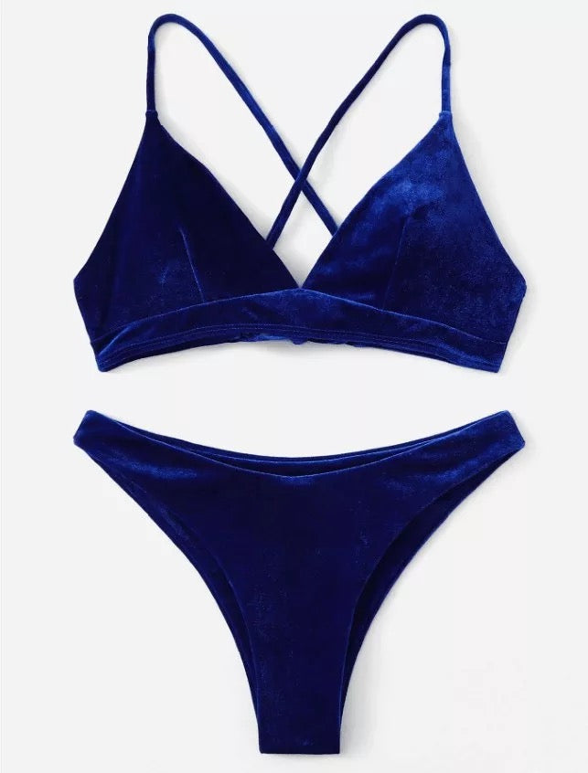 Velvet Two Piece Swim Suit