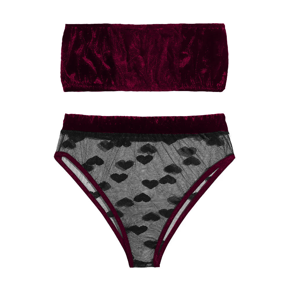 Transparent Velvet Lingerie