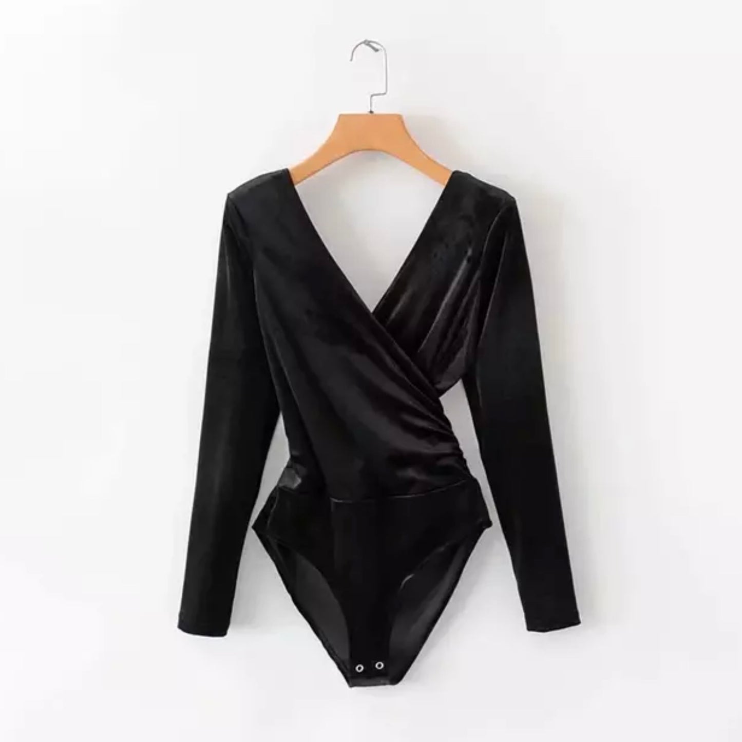 Velvet Backless Bodysuit