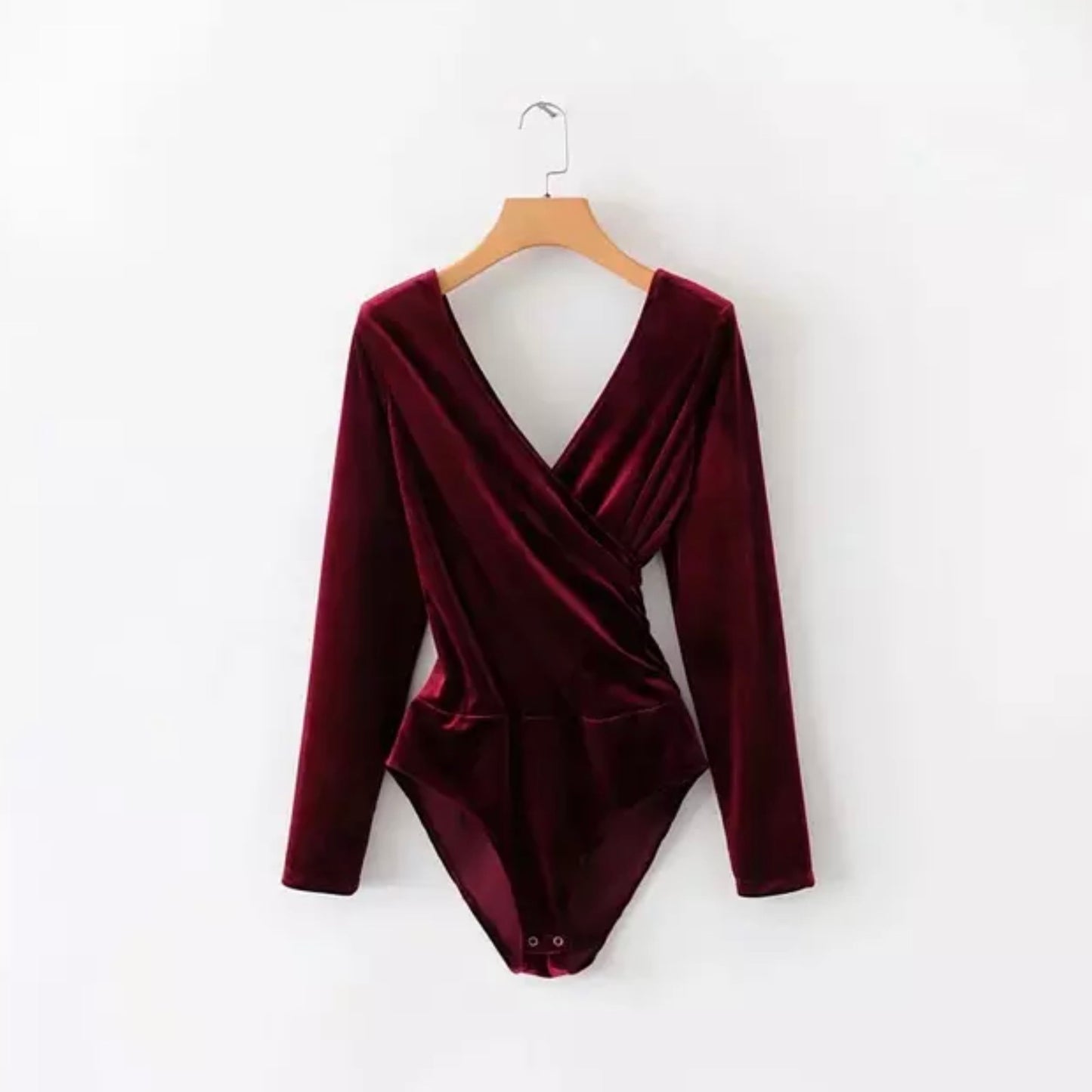 Velvet Backless Bodysuit