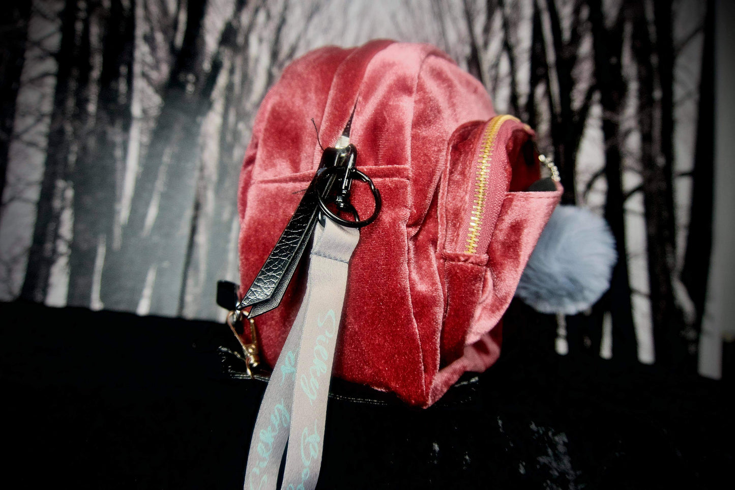 Small Velvet Backpack