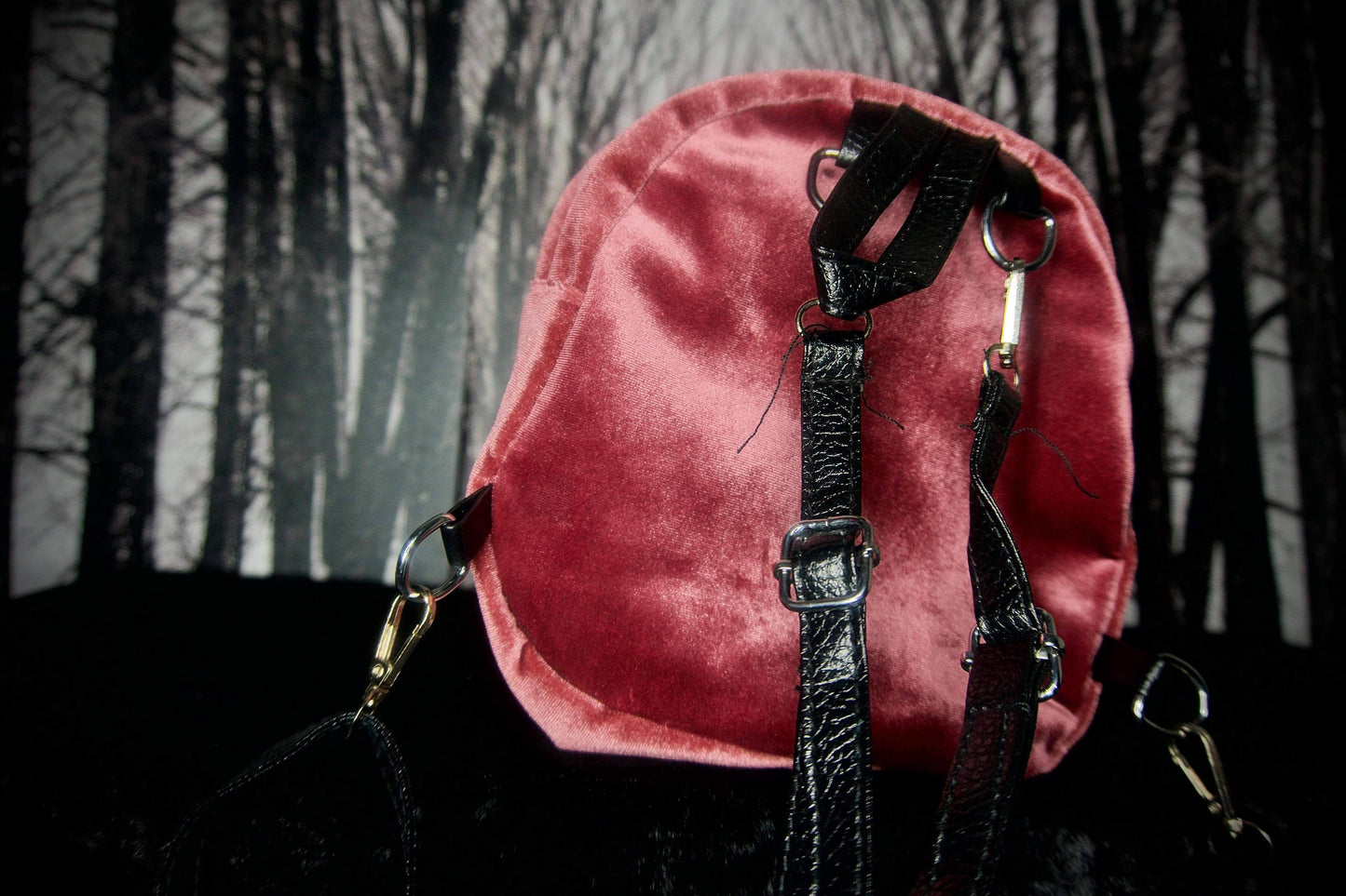 Small Velvet Backpack